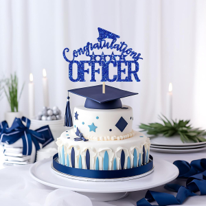 Congrats Officer Cake Topper