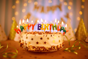 Chocolate birthday cake